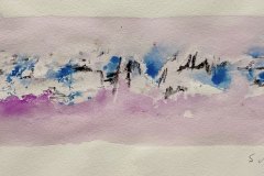 schizzo paesaggio, acquerello, cm 20x30