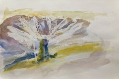 schizzo paesaggio, acquerello, cm 20x30