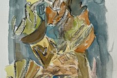 Libri, acquerello, cm 21x30