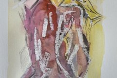 Coppia, acquerello, cm 21x30
