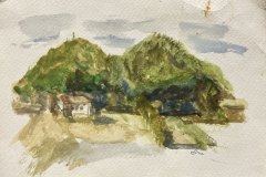 Monte sisso, acquerello, cm 18x23