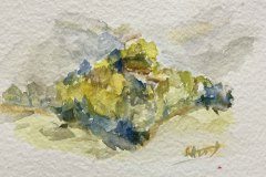 Il monte Montebaranzone, acquerello, cm 18x23