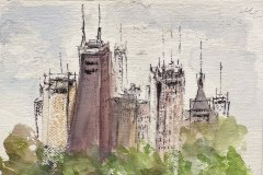 Vista Chicago, acquerello, cm 22x30