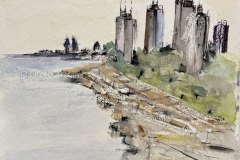 Vista Chicago, acquerello, cm 22x30