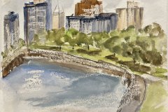 Vista Chicago, acquerello, cm 22x30