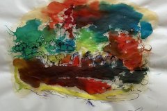 Colori di Citta, acquerello su lucido, cm 21x30