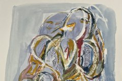 Volti, acquerello, cm 21x30