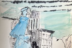 Marinaio, acquerello, cm 21x30