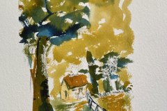 Albero, acquerello, cm 16x27