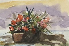 fiori schizzo acquerello