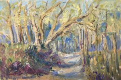 Paesaggio, acquerello, cm 15x22
