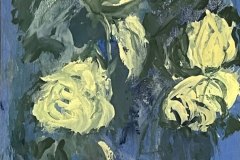 Rose Bianche, acrilico, cm 15x30