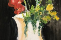 Vaso di fiori, acrilico, cm 23x30