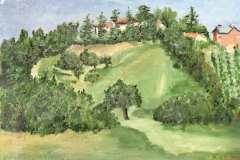 Montebaranzone Il poggio,  acrilico 25x30