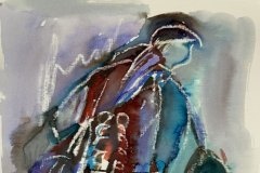 Portatrice di Acqua, china, cm 21x30