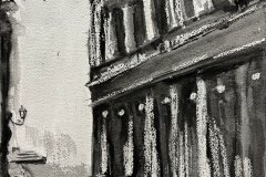 Palazzo antico,  china, cm 33x52