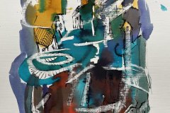 Porto canale, china, cm 21x30