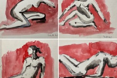 nudo donna  in rosso, china