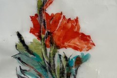 Fiore, china su lucido, cm 27x31