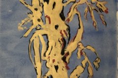 Alberi, olio, cm 40x50, esposto splash museum