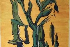 Alberi, olio, cm 40x50, esposto splash museum
