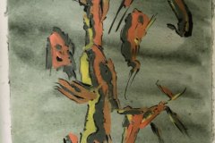 Alberi, olio, cm 40x50, esposto splash museum