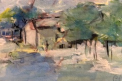 Casa di Campagna, olio, cm 15x10
