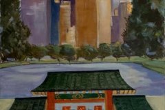 Chicago - Chinatown, olio su tela (esposto a Chicago)