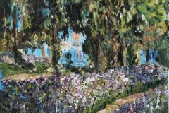 Giardino, olio, cm 30x40