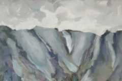 Calanchi,  olio su tela, cm 100x150