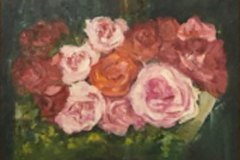Rose, olio, cm 40x28