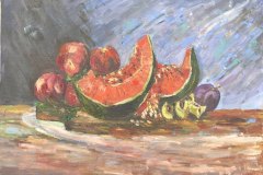Frutta, olio. cm 50x70