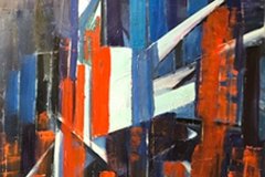 Chicago - loop, olio su tela, 100x70