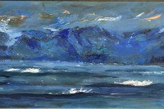 Mare, olio, cm 33x90