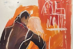 Ballo, china  cera, cm 40x70