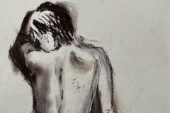 Nudo, carboncino, cm 30x45