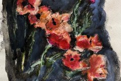 Rose, tempera, cm 30x40