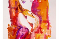 Nudo, china e cera, cm 43x62