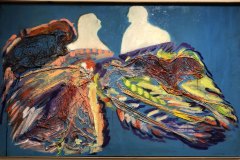 L'incontro, tecnica mista, cm 110x80 (esposto splash museum)