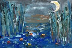 Canneto, tempera, cm 20x25